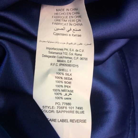 Bebe Blue Summer Halter Cary Mini Silk Ruffled Cocktail Dress Small - Picture 10 of 17